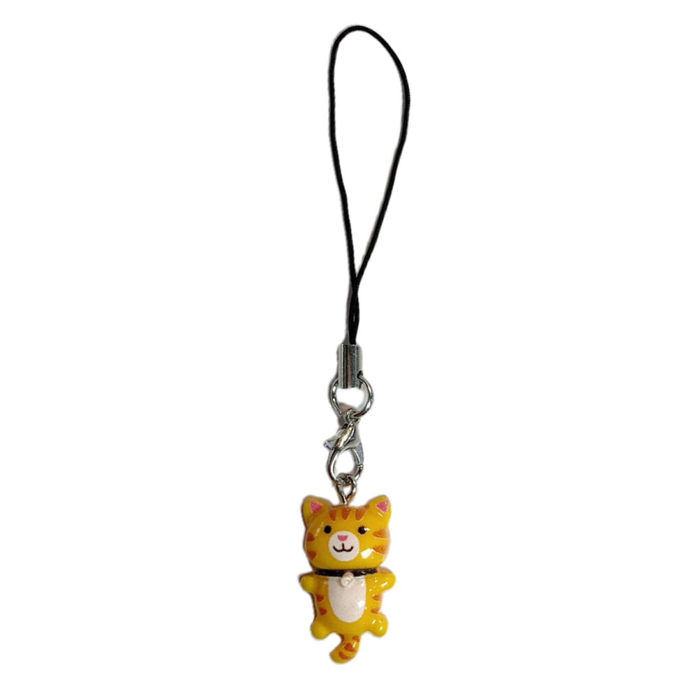 Lovely Cat Pendant Phone Chain Strap Kitten Charm Keychain Phone Lanyard Acrylic Keyring Bag Ornament Jewelry 9087558475802