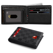 Wallet for Men Slim 11 Credit Card Holder Slots Leather RFID Blocking Small Thin Men's Wallet Bifold Minimalist Front Pocket Large Capacity Box