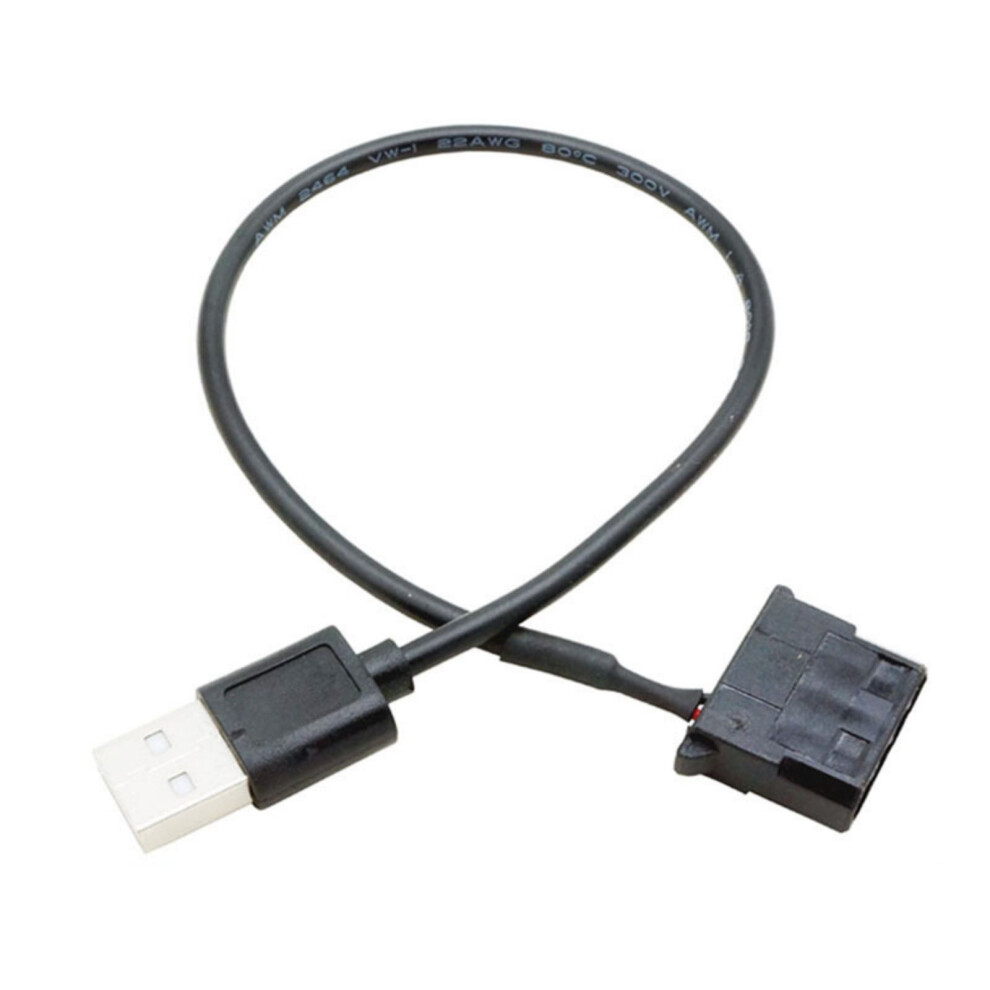 Multifunctional Usb To 4Pin Fan Cable Usb Male To 3Pin/4Pin Braided Power Adapter For Pc Cooling 9065194288611