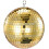 Boule à facettes dorée pour décor de scène disco 20 cm 1