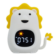 Theme Tap Operated Alarm Clock With 1800mAh Rechargeable Nightlight Perfect For Kids' Bedrooms Or Study Area