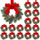 Mini couronnes de Noël style champêtre (18 pièces) 1