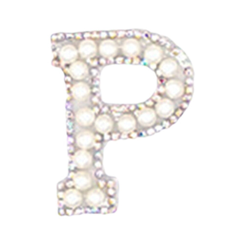 Stickers,Personalized Pearl Letter Patch Alphabet Patch Customized Letters Patch On Patch Glue On Patch Applique DIY Bride