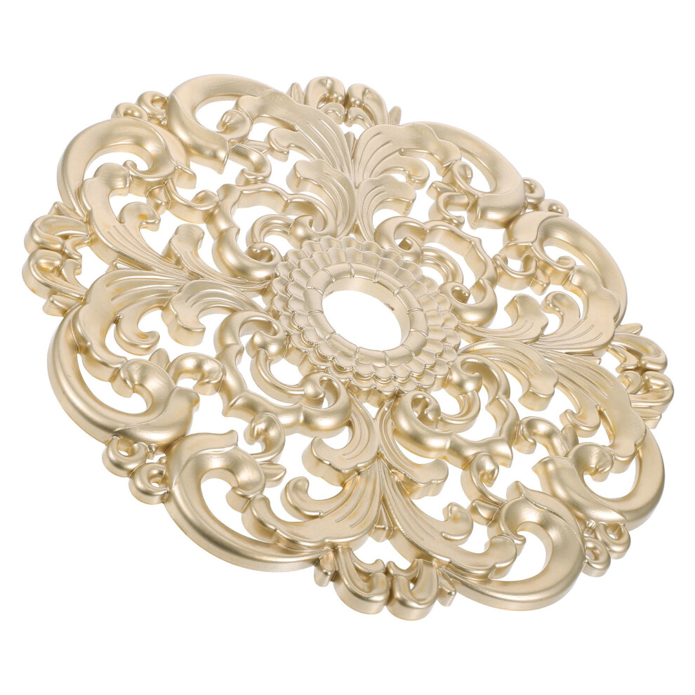 Decorative Plastic Ceiling Medallion European Gypsum Style Ceiling Medallion For Ceiling Light Fixtures Home Lighting Decoration 9422877444618
