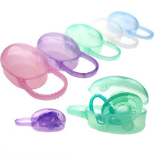 Baby Pacifier Case, Pacifier Soother Box Container Safe Holder Travel Storage Case with Small Handle, BPA Free, Portable Pacifier Storage Box