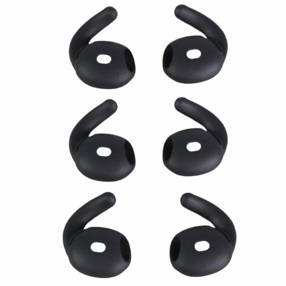 3 Pairs Ear Hooks Earplugs Silicone Covers For Compatible With Airpods 4 Earbuds Comfortable Fit For Men And Women 9422877445189