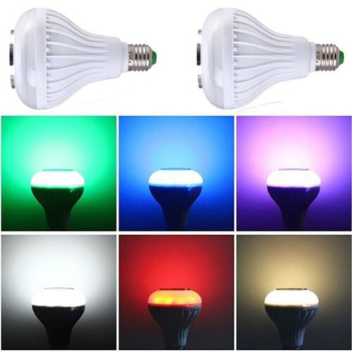 Ampoule LED E27 avec lampe musicale Bluetooth et télécommande