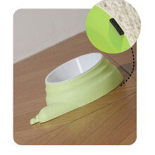 Snail-Shaped Tilted Pet Bowl, 9.25" Anti-Spill Elevated Feeder for Cats & Small Dogs, Neck-Protecting, Sky Blue