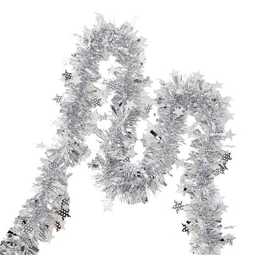 Christmas Tinsel Garland Metallic 6.6FT