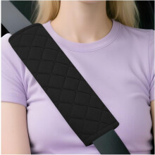 Soft Velvet Car Seatbelt Cover Universal 2PCS Blue
