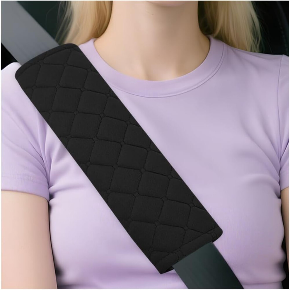 2Pcs Soft Velvet Car Seatbelt Cover For Comfort & Neck/Chest Protection, Universal For Truck/Sedan/Suv (Blue), Compatible With All Vehicles Blue 9399596167411