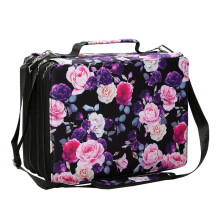 168/224 Slots Large Leather Marker Case with Shoulder Strap Multilayer Art Markers Carrying Bag Marker Pen Organizers