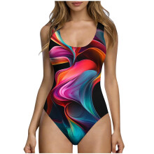 Women's Modest One-Piece Swimsuit with Tummy Control and