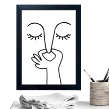 Funny Bathroom Art 30x40cm Unframed Poster – Pinching Nose Humorous Wall Decor for Home, Office, Hotel, Farmhouse, Restaurant, Restroom