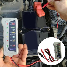 Digital Battery Tester 12V with 6-LED Display