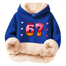 Sweat à capuche garçon multicolore imprimé glace 1