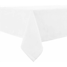 Washable, Wrinkle-Resistant & Waterproof Rectangle Tablecloth – Decorative Linen Fabric for Dining, Parties, Weddings, Kitchen & Outdoor Use (White,