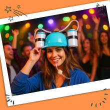 Biertrinkhut - Partyaccessoire für freie Hände