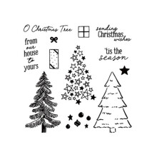 Easy Christmas Metal Die with Clear Silicone Stamp for Scrapbooking