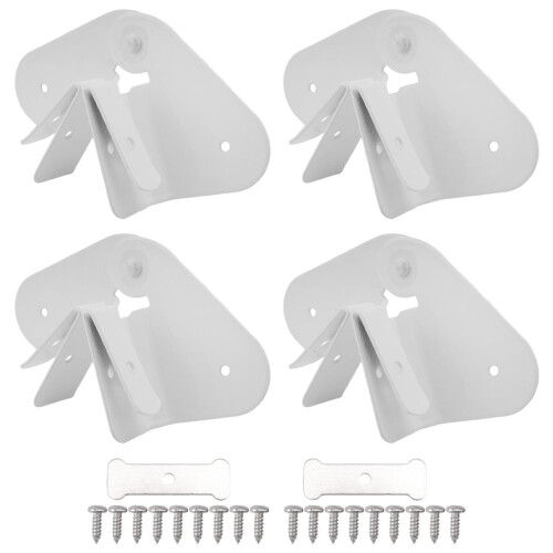 4 Pack Gutter Downspout Extensions Gutter Hinges Downspout Extension for Rectangle or Square Downspout