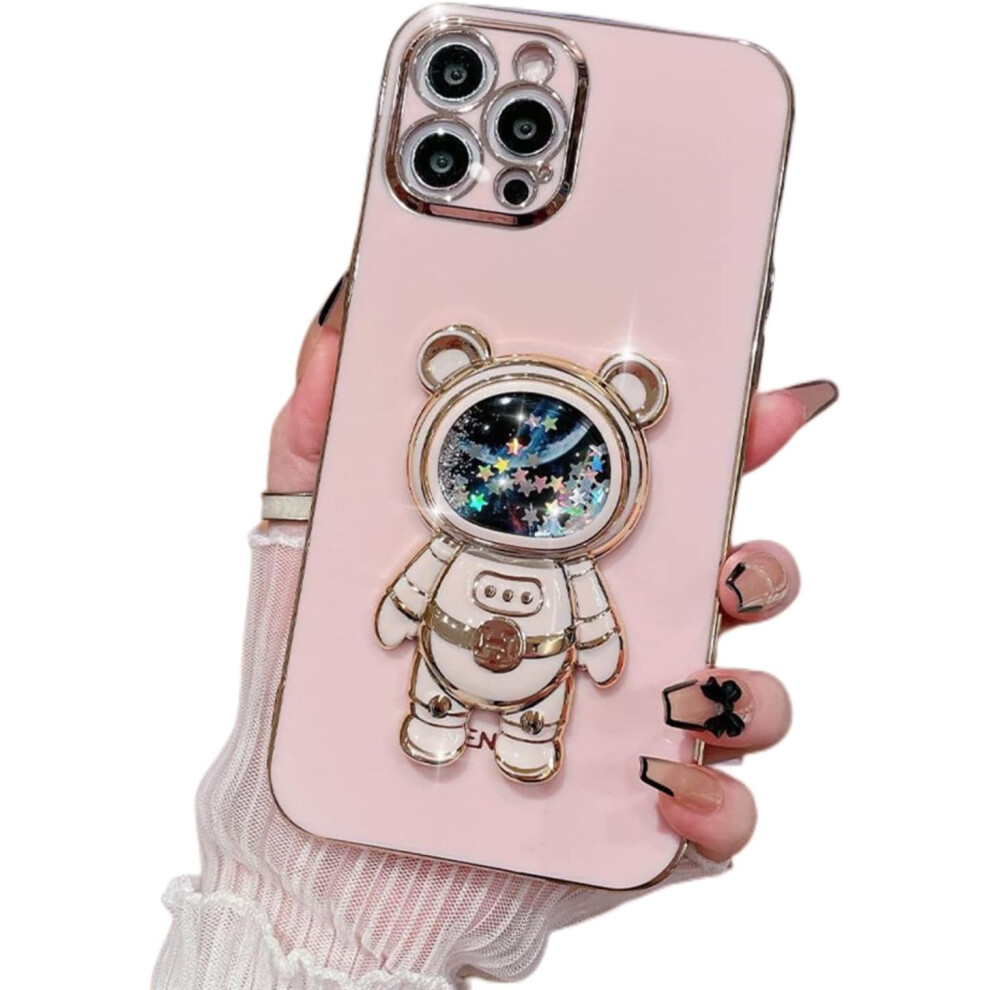 3D Quicksand Astronaut Phone Case For Samsung Galaxy A71/A51/A31/A21s/A11/A7/A750 Â Compatible With Samsung, Shining Protective Shell Pink 9085618401853