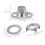 20 Sets Snelklem Draaischroef Metalen Drukknopen 2
