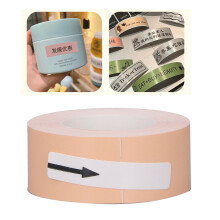 Orange 15mm x 4.3m Inkless Thermal Paper Roll with Adhesive