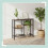 Console Table, 4-Tier, Industrial Style, Wood-Effect 1