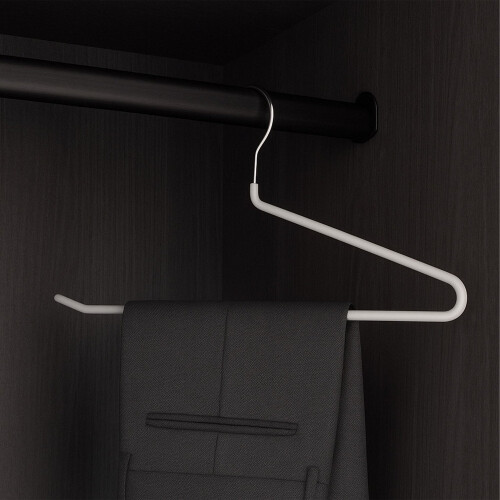 Non-Slip Metal Trouser Hangers - Space-Saving Set