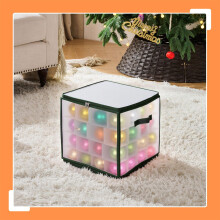 Aufbewahrungsbox für Weihnachtskugeln mit verstellbaren Trennwänden