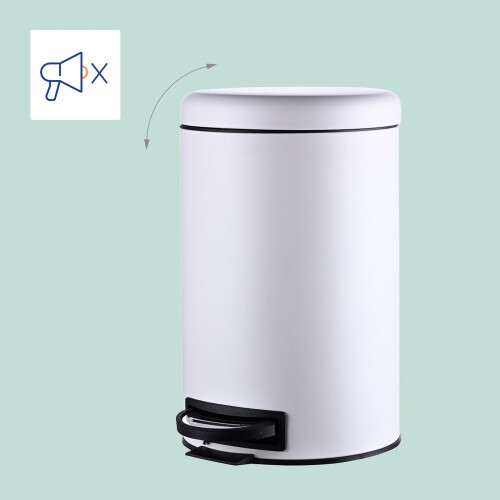 12-Liter-Treteimer mit Inneneimer - Deckel mit Soft-Close-Funktion