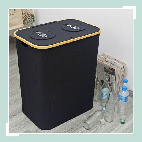 Deposit Bottle Recycling Bin, 2 Sections, 60-100 Bottles
