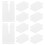 Radiator Sleeve Protective Plastic White 10pcs 3