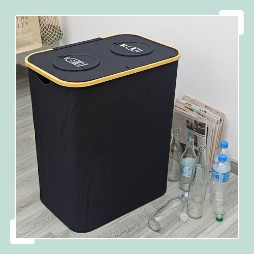 Deposit Bottle Recycling Bin, 2 Sections, 60-100 Bottles