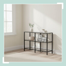 Konsolentisch mit 3 Glasablagen - Modernes Design