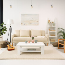 Couchtisch mit unterer Ablage - Modernes Design, leicht zu reinigen