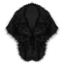 Xale/Cachecol Peludo para Ombro em Pele Sintética, Acessório Ideal para Encontros Românticos e Festas.