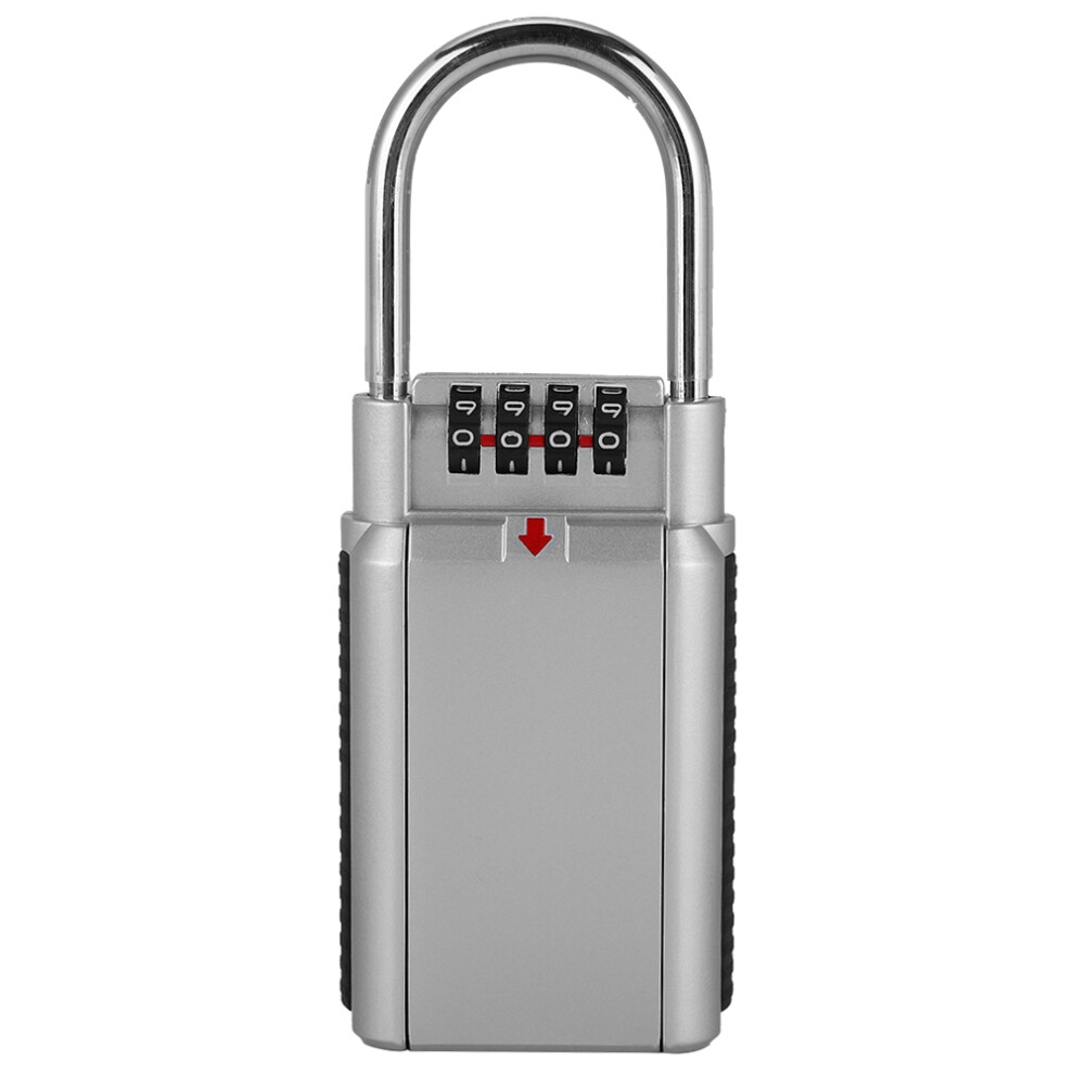 Keyless Combination Lock Full Metal Resettable Password Padlock With Adjustable Shackle Sturdy Build Waterproof And Cutting Resistance For Gym School 9049227965106