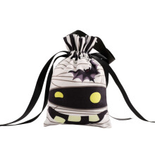 Sac à bonbons, bocal citrouille, décoration d'Halloween, seau citrouille, fournitures de fête, sac à bonbons *1, décorations de fête (tissu,