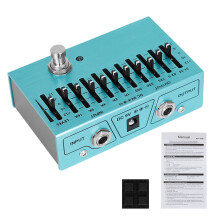 Equalizzatori a 10 bande Pedale equalizzatore Pedale controller strumento Uscita indipendente Regolazione del volume Preamplificatore