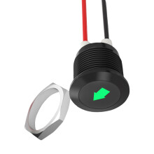 Luces intermitentes LED para coche, símbolos de flechas individuales, luces de repuesto para el salpicadero, fáciles de instalar.
