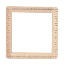Wooden Knitting Loom 20cm x 20cm DIY Handcrafted Craft Board for Kids & Adults