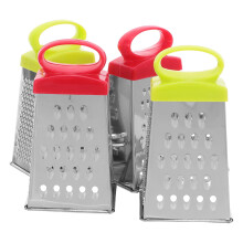 4Pcs Stainless Steel Cheese Grater Box for Kitchen Use