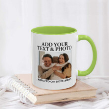 Κούπα καφέ Diy Photo Custom 11Oz Εξατομικευμένη κεραμική κούπα διπλής όψης, κατάλληλη για