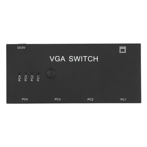 Διακόπτης σήματος VGA με τέσσερις εισόδους, κιβώτιο επιλογής βίντεο, χειροκίνητος