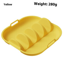Yellow Taco Plate Holder with Handle 1 pack