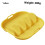 Yellow Taco Plate Holder with Handle 1 pack 1