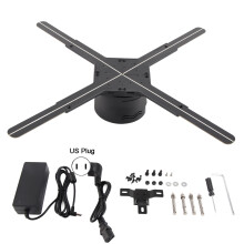 Display olografico a ventola, supporto Wi-Fi, connettività Bluetooth 5.0, LED cristallini, risoluzione 500K, luminosità regolabile, modifica