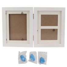 Personalized Photo Frame Baby Hand And Footprint Kit Sturdy Wood Frame Real Glass Cover Tailored For Pet Lovers Paw Print Pet Keepsake