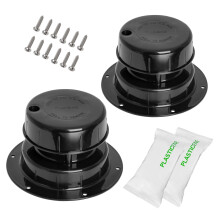 Luxlead RV Ontluchtingsdoppen - Vervangingsset voor ontluchtingsdoppen voor camperleidingen van 1 tot 2 3/8 inch - Wit (2 stuks)